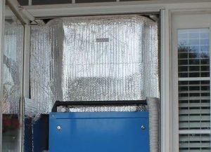 Doorway Air Barrier Will fit Standard 7" Door + 3 Doorway Drapes